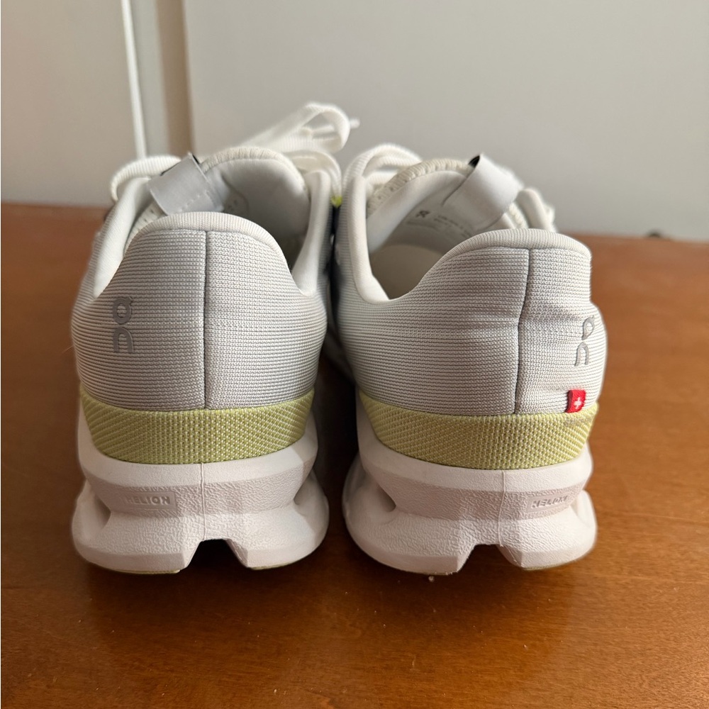 On Running Women's Sneakers White with Light Yellow Accents - Picture 7 of 12